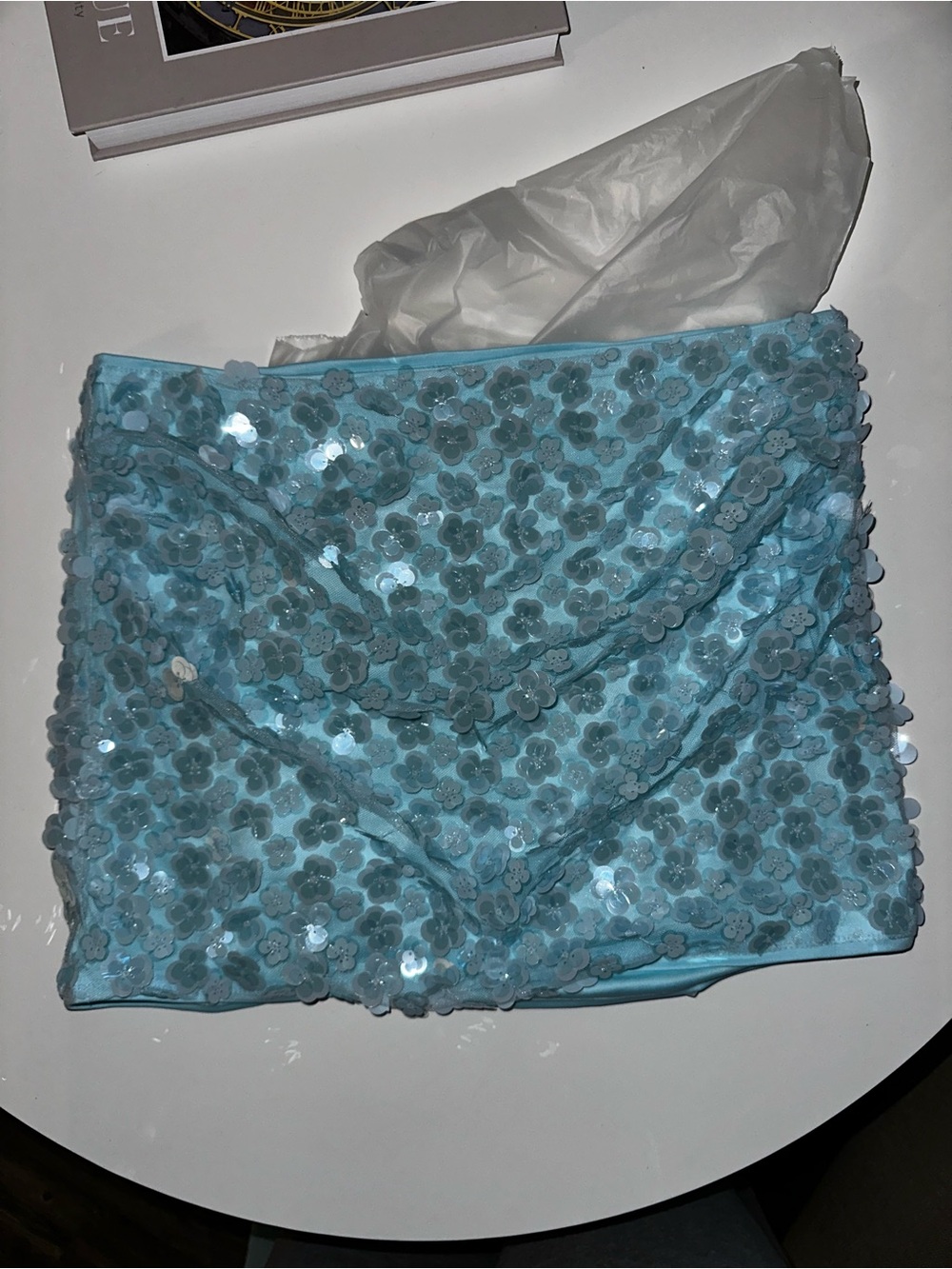 That Girl Embellished Skirt Set - Light Blue - NWT - Picture 6 of 7